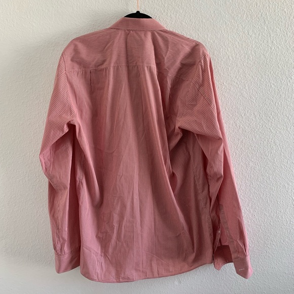 Hugo Boss Men's Red Checkered Dress Shirt - Picture 3 of 3